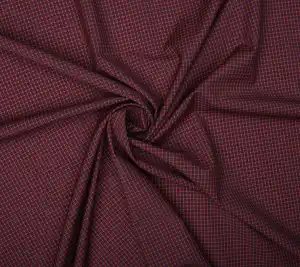 Bawełna koszulowa drobna krata - markowa Resztka 65 cm x 160 cm